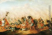 The Death of paulus Aemilius at the Battle of Cannae - John Trumbull