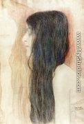 Girl with Long Hair, with a sketch for 'Nude Veritas