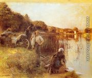Washerwomen on the Banks of the Marne I - Léon-Augustin L'hermitte