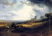 Travellers on a Path in an Extensiive Landscape - Samuel Prout