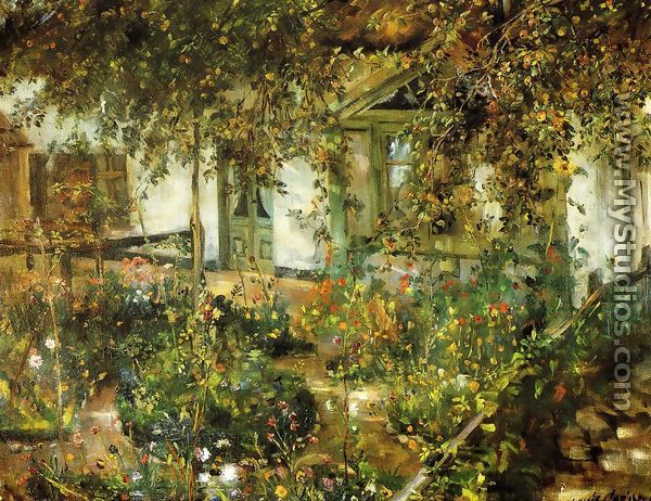 Farmyard in Bloom - Lovis (Franz Heinrich Louis) Corinth