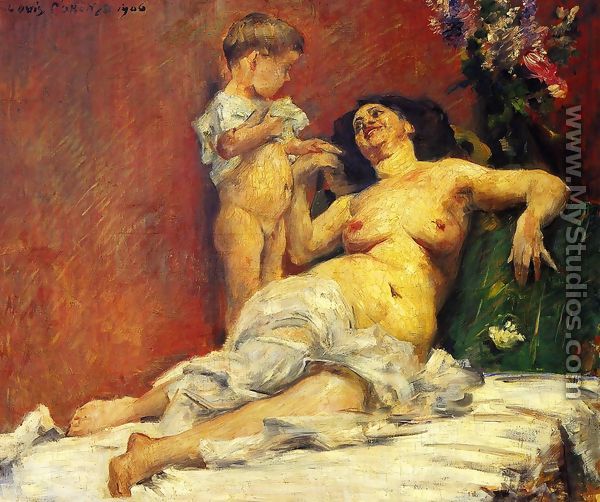 Mother and Child - Lovis (Franz Heinrich Louis) Corinth