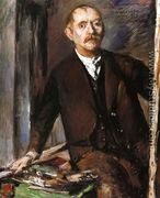 Self Portrait at the Easel - Lovis (Franz Heinrich Louis) Corinth