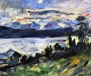 The Walchensee on Saint John's Eve - Lovis (Franz Heinrich Louis) Corinth
