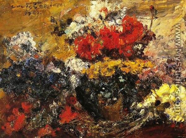 Autumn Flowers I - Lovis (Franz Heinrich Louis) Corinth