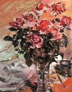 Pink Roses - Lovis (Franz Heinrich Louis) Corinth