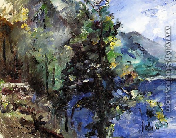 The Walchensee with the Slope of the Jochberg - Lovis (Franz Heinrich Louis) Corinth