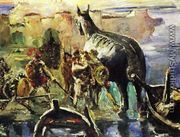 The Trojan Horse - Lovis (Franz Heinrich Louis) Corinth