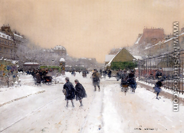 Paris with Snow - Luigi Loir