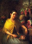 Young Girl with Fruit and Flowers - George Henry Hall