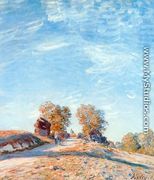 Hill Path in Sunlight - Alfred Sisley