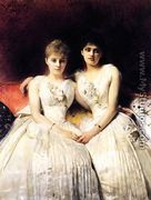 Portrait of Marthe and Therese Galoppe - Léon Bonnat