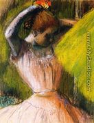 Ballet Corps Member Fixing Her Hair - Edgar Degas