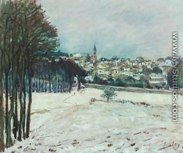 Snow at Marly-Le-Roi I - Alfred Sisley