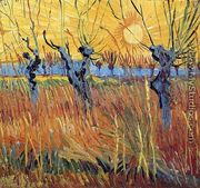 Pollard Willow with Setting Sun - Vincent Van Gogh