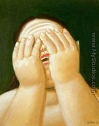 Mujer Llorando - Fernando Botero