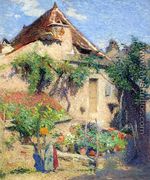 House and Garden at Saint-Cirq-Lapopie - Henri Martin