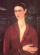 Self-portrait in a Velvet Dress - Frida Kahlo