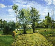 Spring Morning, Pontoise - Camille Pissarro
