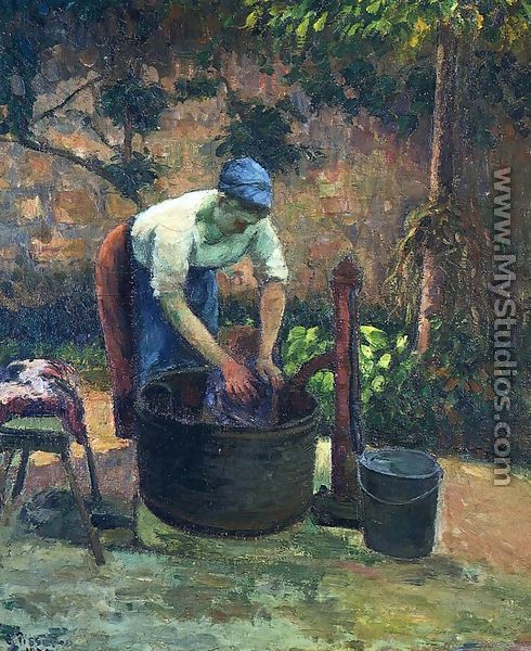 Washerwoman - Camille Pissarro