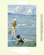 Girls Bathing - Paul-Gustave Fischer