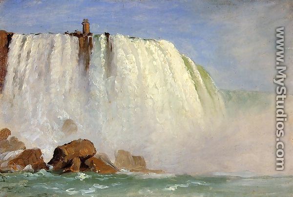 Study for "Under Niagara" - Frederic Edwin Church