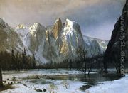Cathedral Rocks, Yosemite Valley, California - Albert Bierstadt