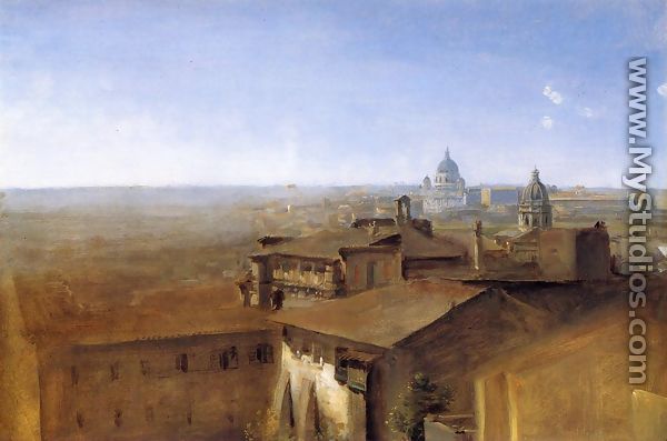 Three Views of Rome from the Villa Malta: View of St. Peter