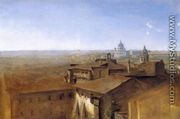 Three Views of Rome from the Villa Malta: View of St. Peter's - Georg Maximilian Johann Von Dillis