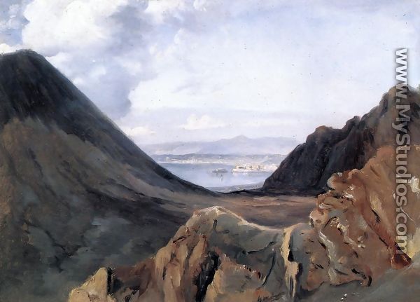 View of Naples from Vesuvius - Achille-Etna Michallon