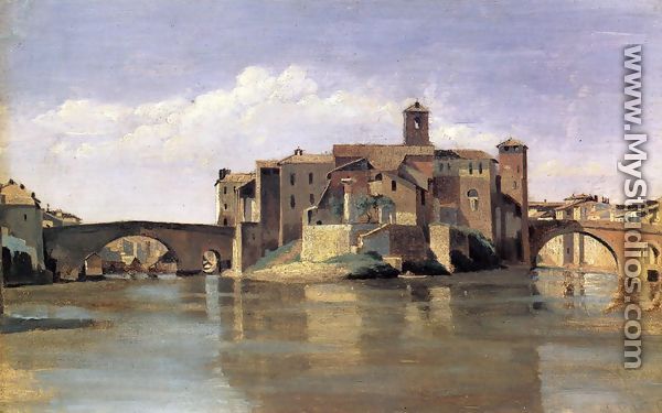 Island of San Bartolommeo - Jean-Baptiste-Camille Corot