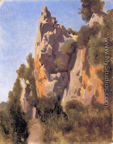 Rocks at Civita Castellana I - Jean-Baptiste-Camille Corot