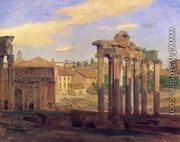 The Arch of Septumius Severus and the Temple of Concord - Constantin Hansen