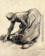 Peasant Woman Gleaning - Vincent Van Gogh