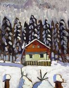 Cabin in the Snow at Kochel - Gabriele Munter