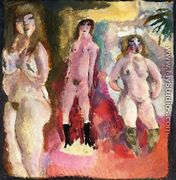 Three Nudes - Jules Pascin