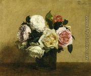 Roses 4 - Ignace Henri Jean Fantin-Latour