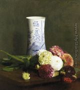 Vase of Zinias - Victoria Dubourg Fantin-Latour