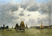 La Meuse at Dordrecht I - Eugène Boudin