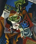 Still Life: Playing Cards, Coffee Cup and Apples - Jean Metzinger