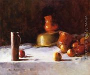 Still Life with Copper, Brass and Onions - Emil Carlsen