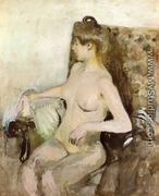 Seated Nude - Edouard  (Jean-Edouard) Vuillard