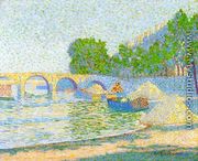 Barges on the Banks of the Seine - Jean Metzinger