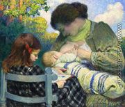 Motherhood, Madame Lebasque and Her Children - Henri Lebasque
