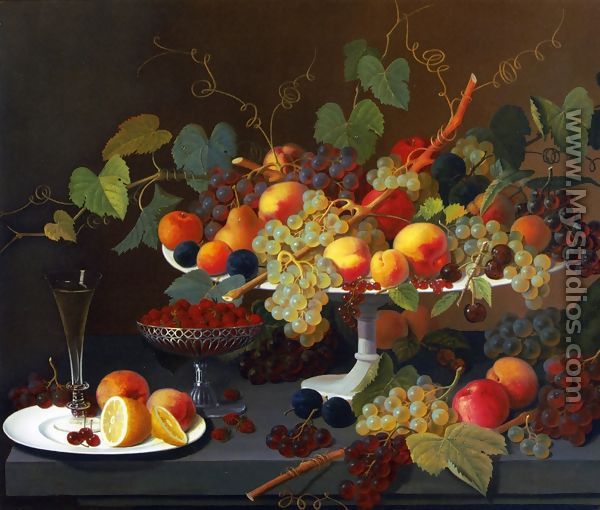 Still Life of Fruit I - Severin Roesen