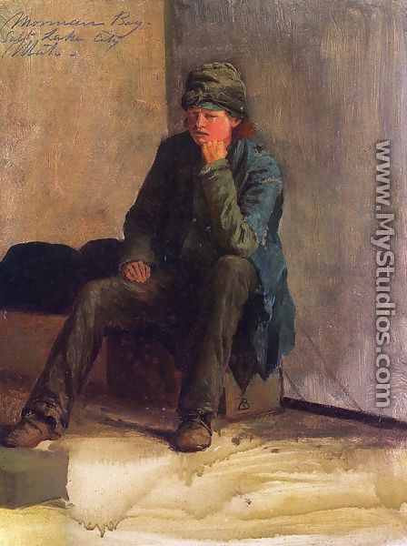 Mormon Boy, Salt Lake City - Albert Bierstadt