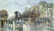 Les Grands Boulevards, Paris - Frederick Childe Hassam