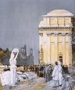 Scene at the World's Columbian Exposition, Chicago, Illinois - Frederick Childe Hassam