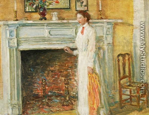 The Mantle Piece - Frederick Childe Hassam