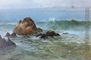 Seal Rocks off Pacific Coast, California - Albert Bierstadt